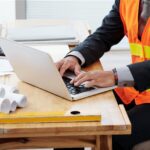 Backend dashboard showing asset tracking in a construction environment