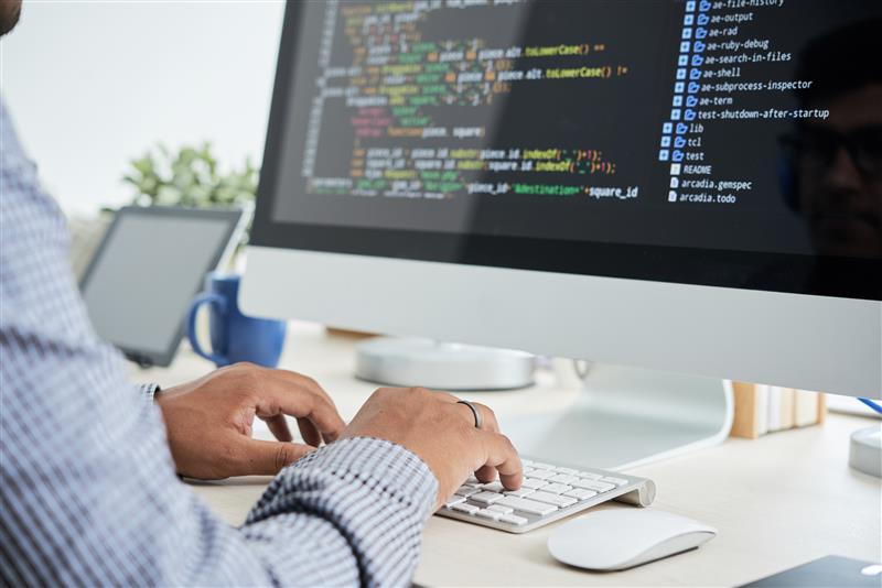 Backend developer implementing secure API development