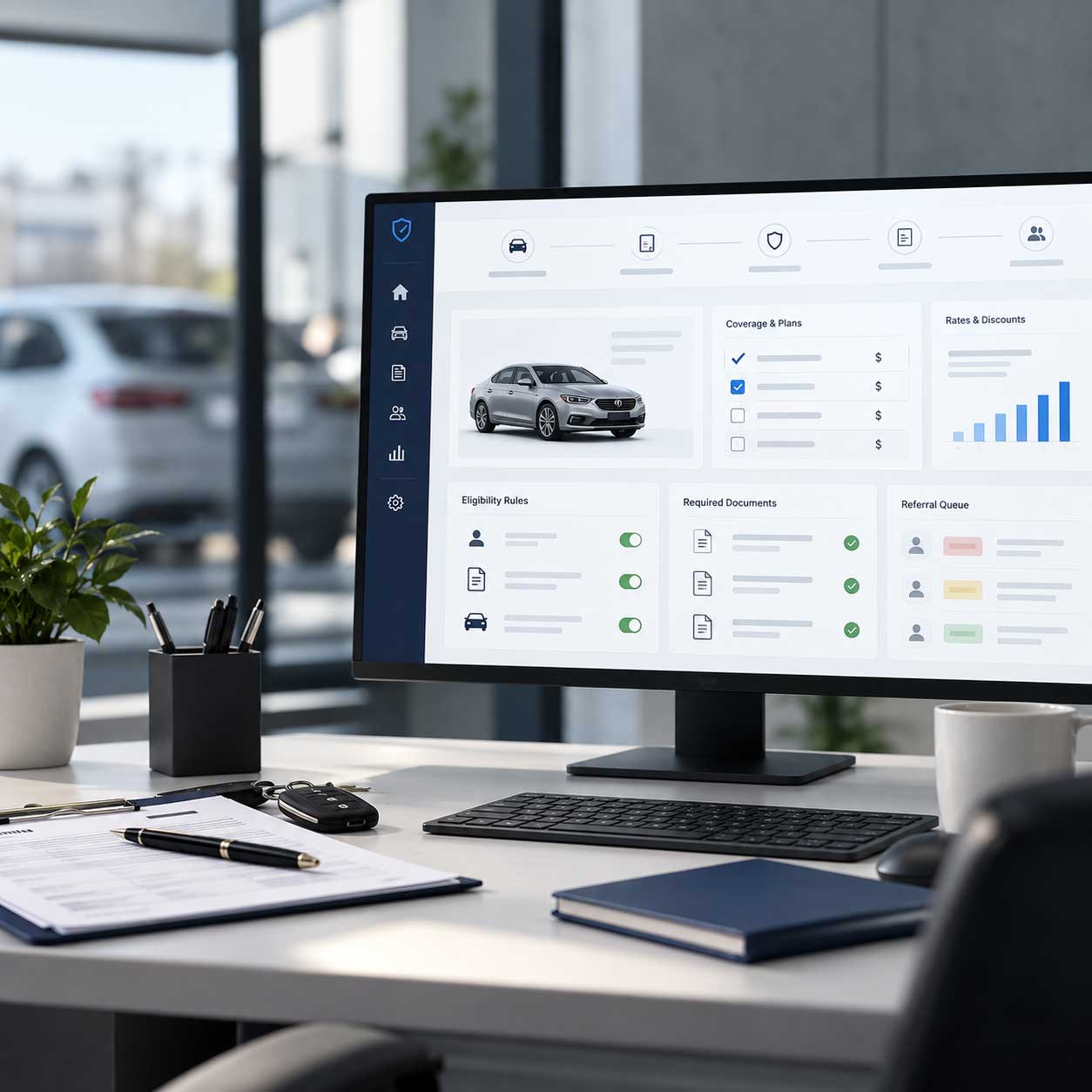 Insurance-product-configuration-and-underwriting-workbench-for-a-brokerage-platform