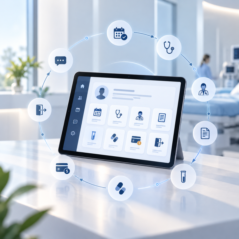 React Native EHR companion app running the whole visit on a tablet at the point of care